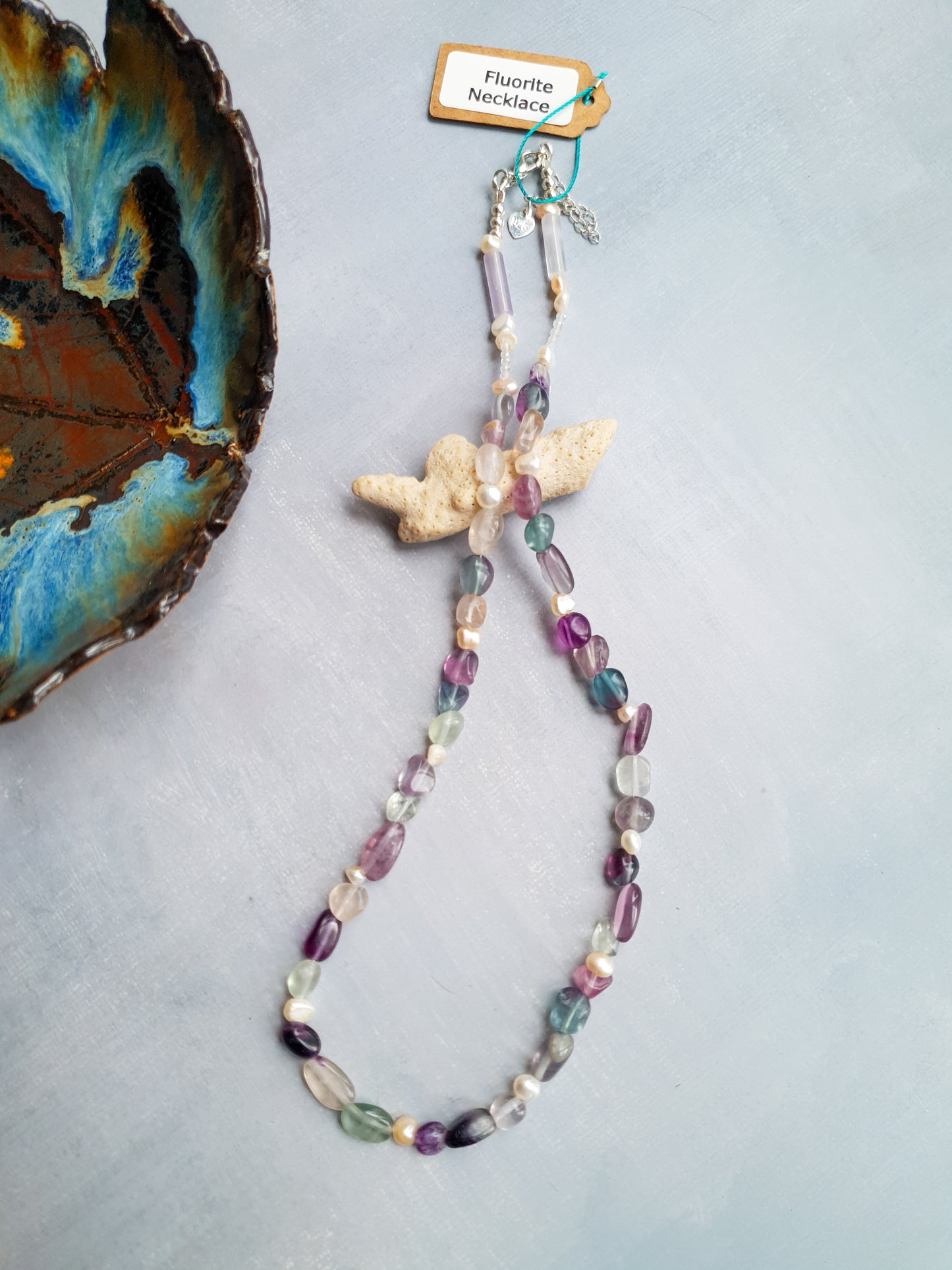 Pearl & Fluorite Harmony Necklace