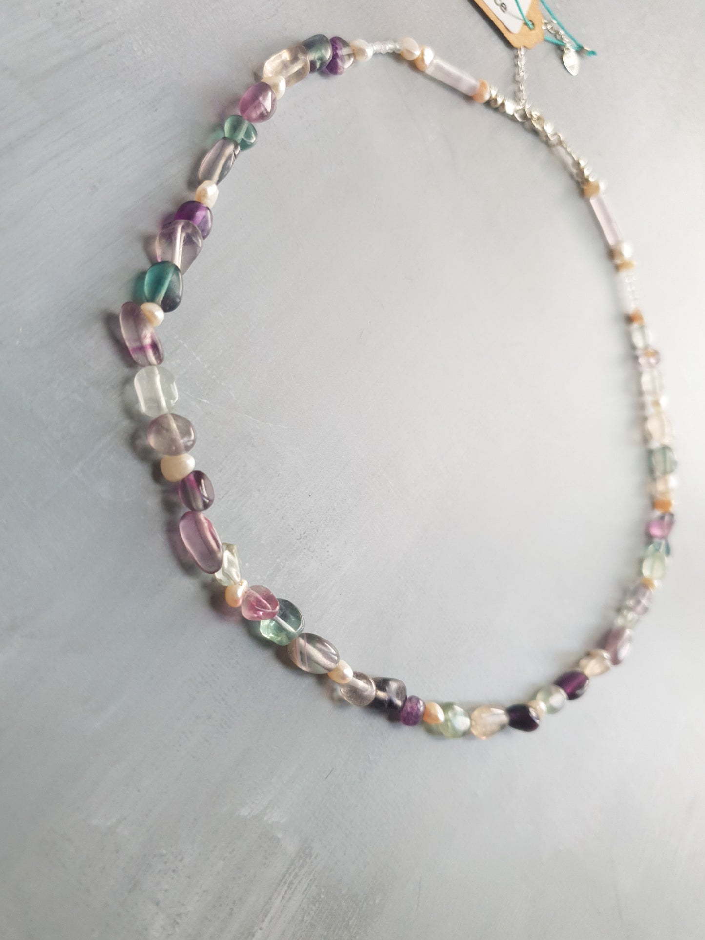Pearl & Fluorite Harmony Necklace