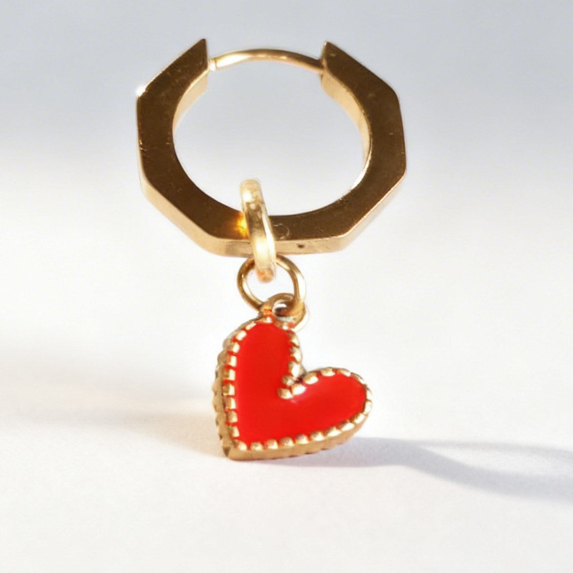 True Love Charm Statement Hex Huggie – JEWLHARA