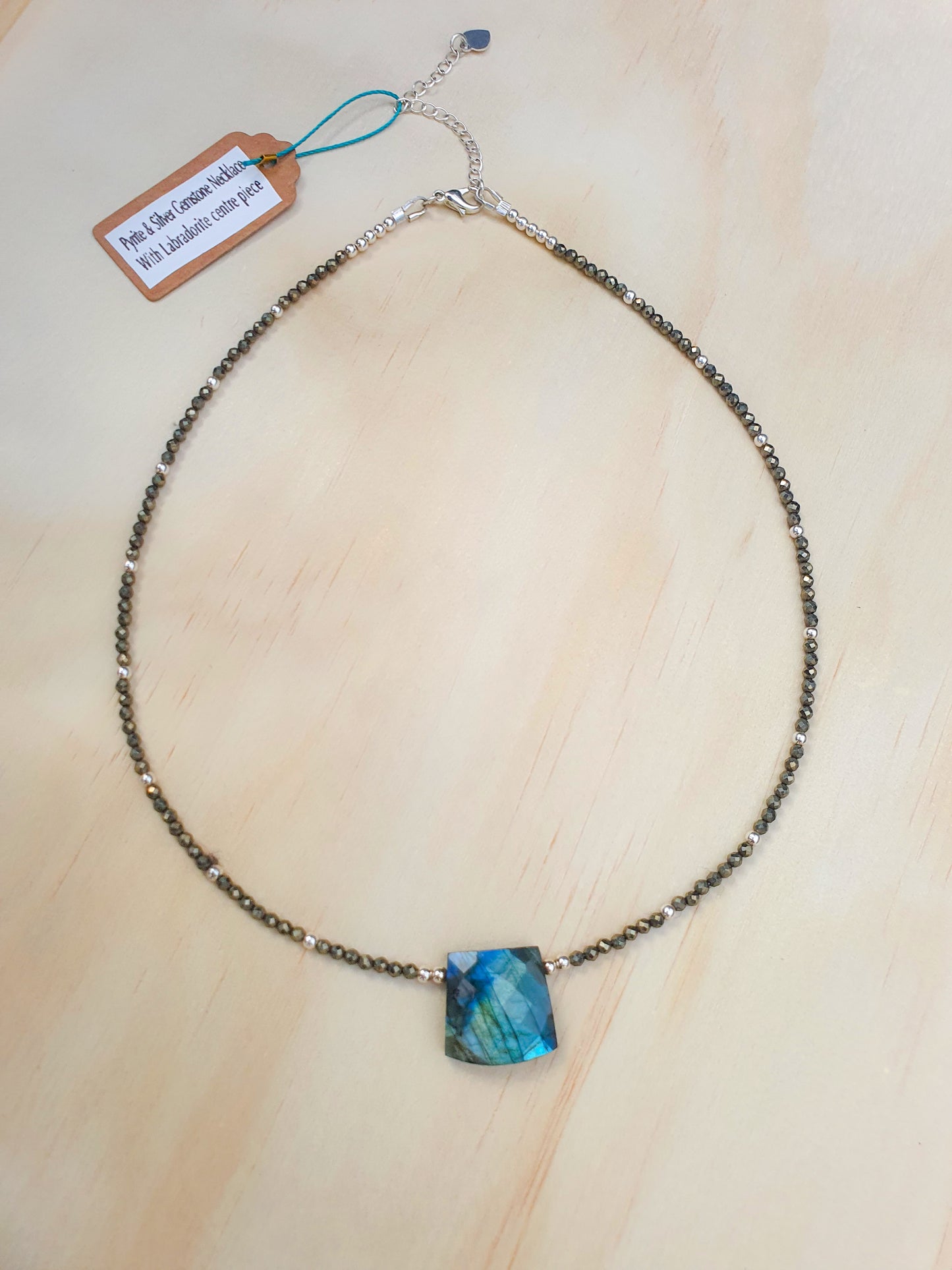 Labradorite Luxe - Pyrite Collar