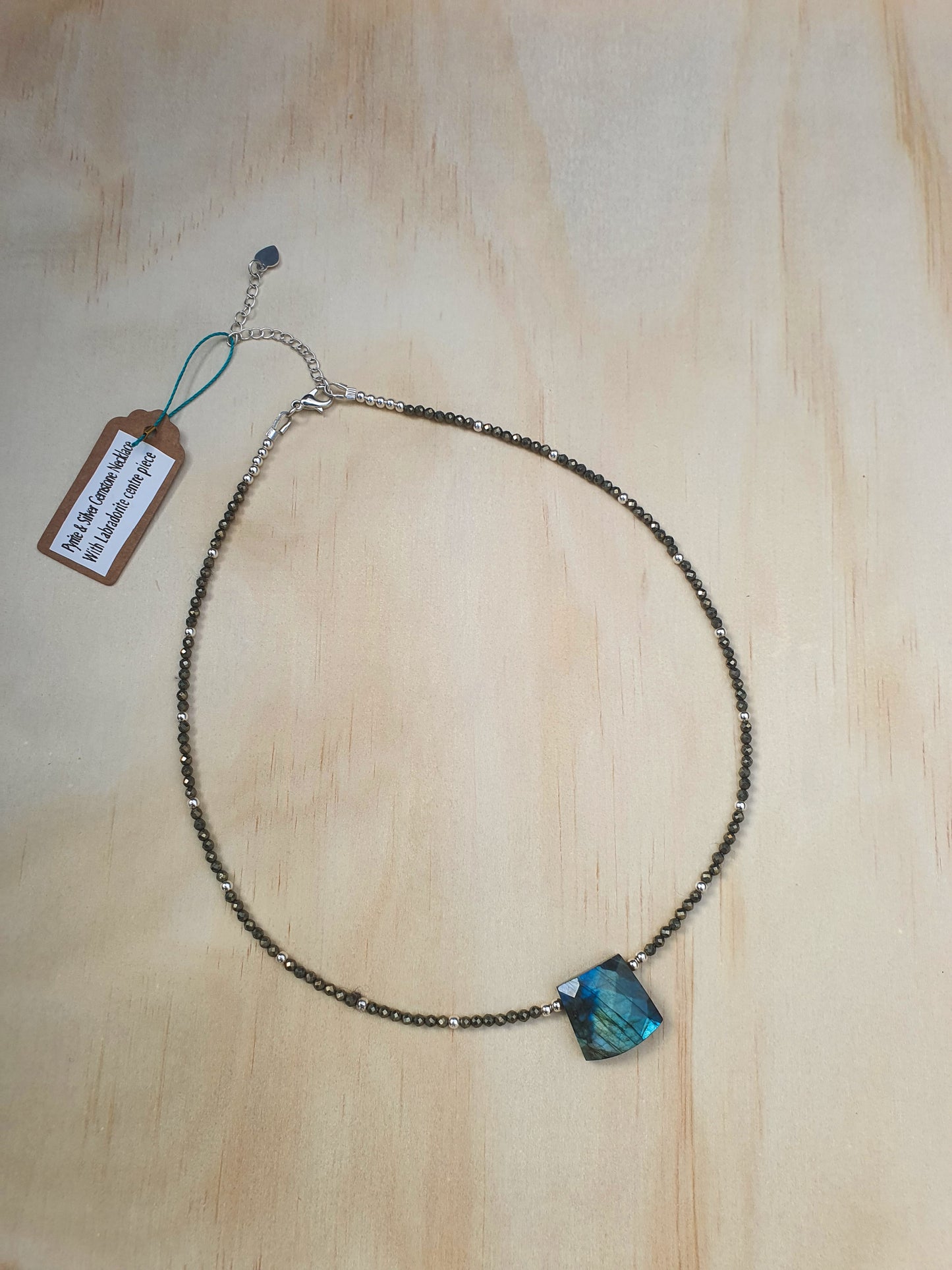 Labradorite Luxe - Pyrite Collar