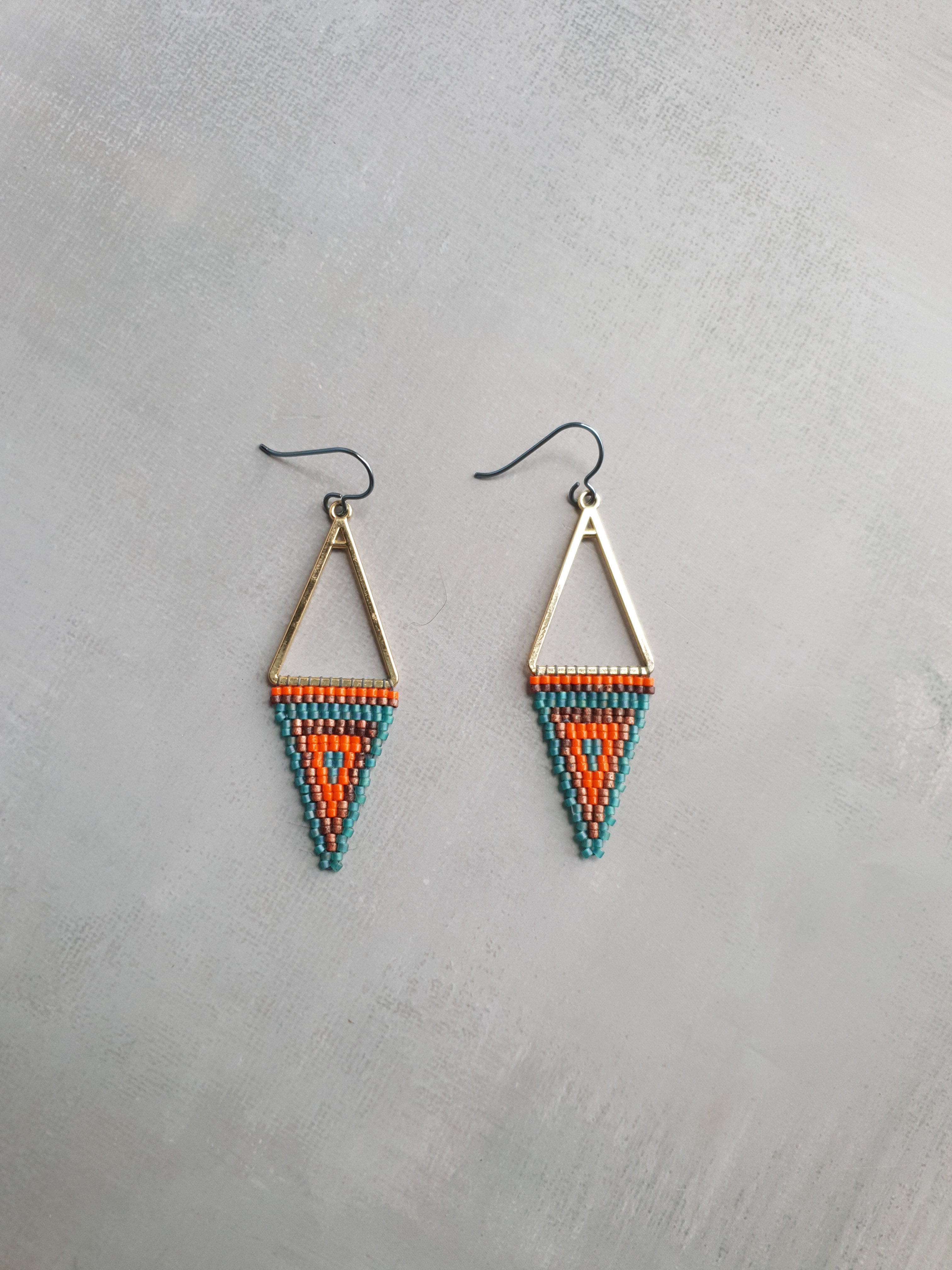 Triple Tone Diamond Symphony Drops - Turquoise Caramel Sunshine