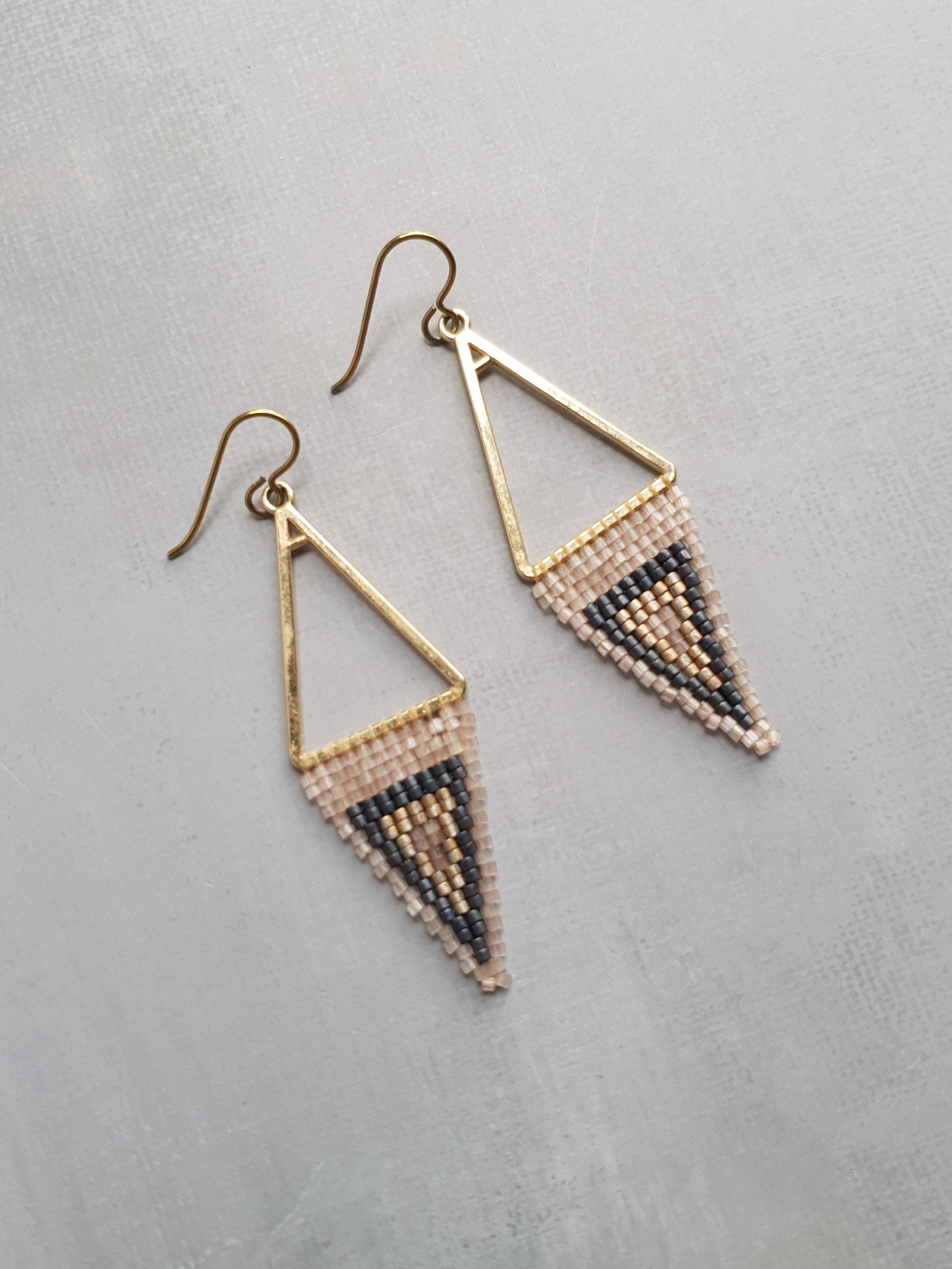 Triple Tone Diamond Symphony Drops - Golden Shimmer & Slate