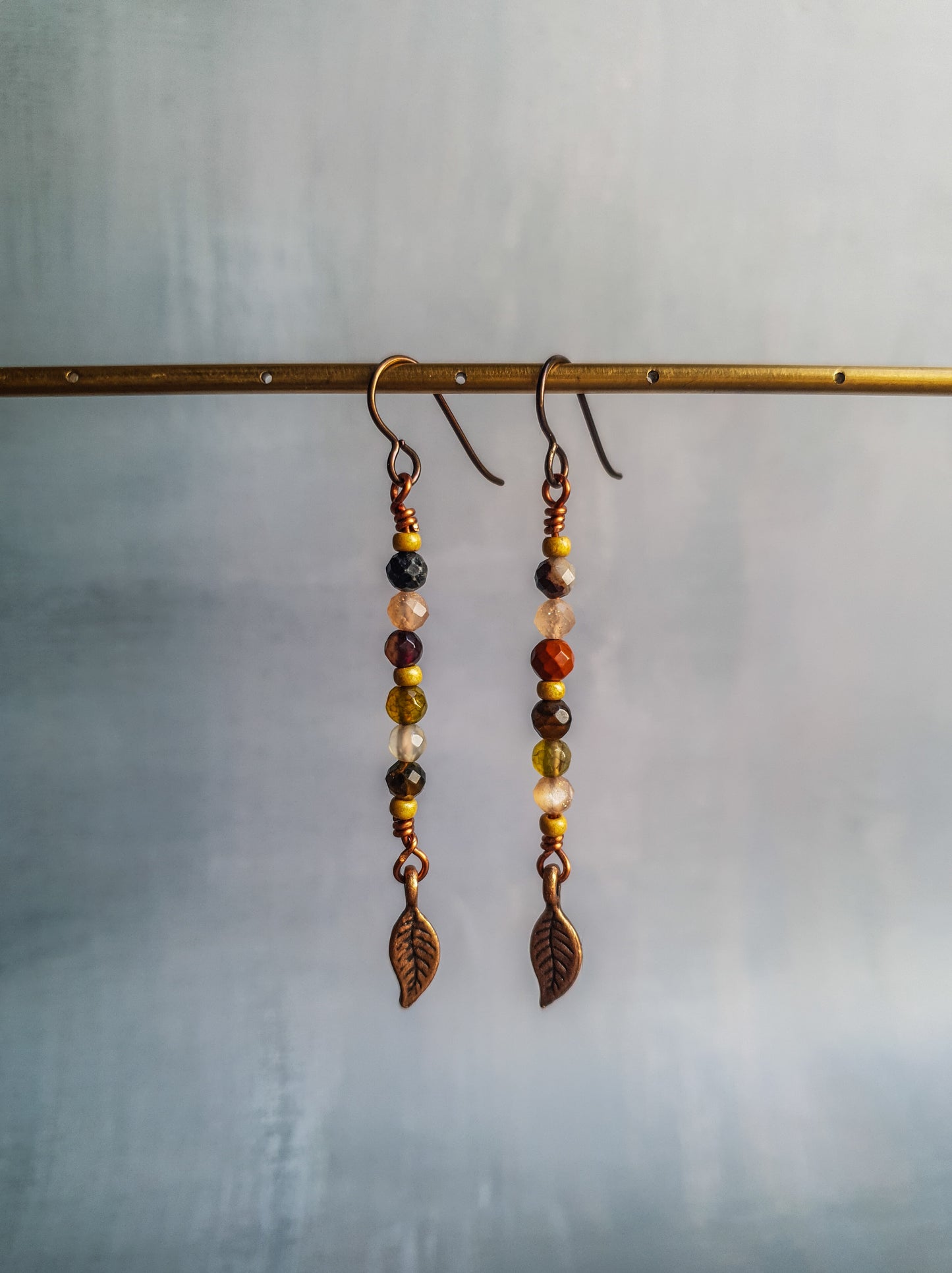 Gemstone Medley Boho Earrings