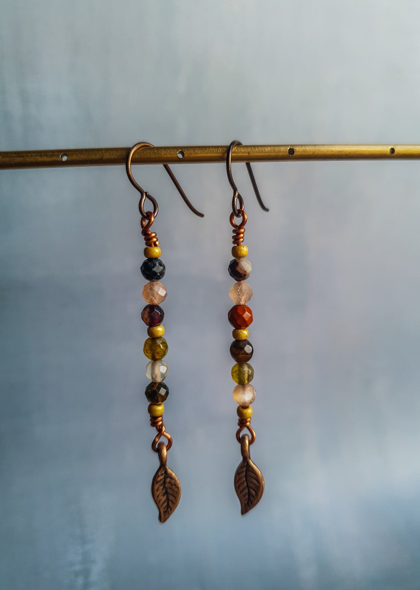 Gemstone Medley Boho Earrings