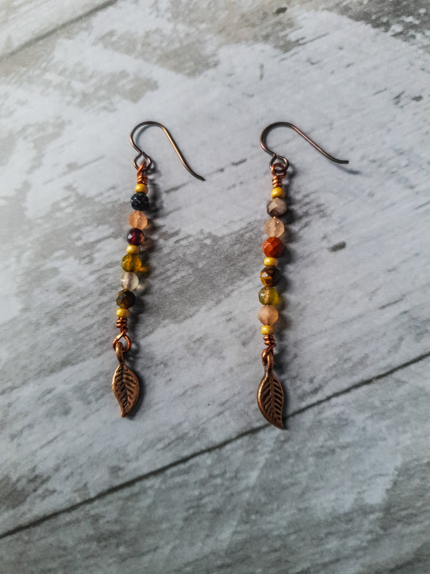 Gemstone Medley Boho Earrings