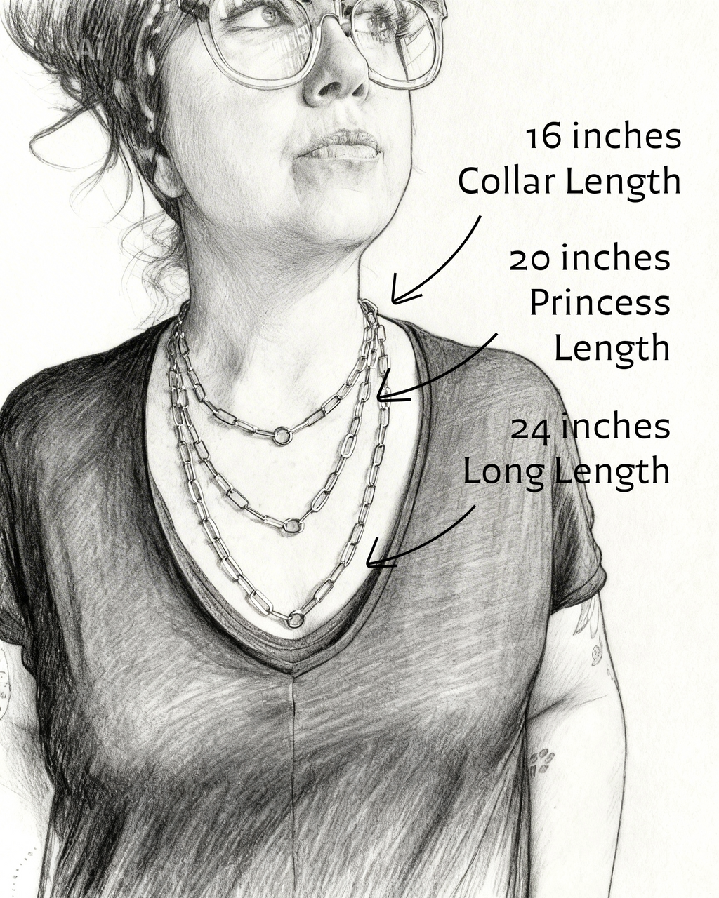 Chunky Paperclip Gold Necklace with Freedom Lock