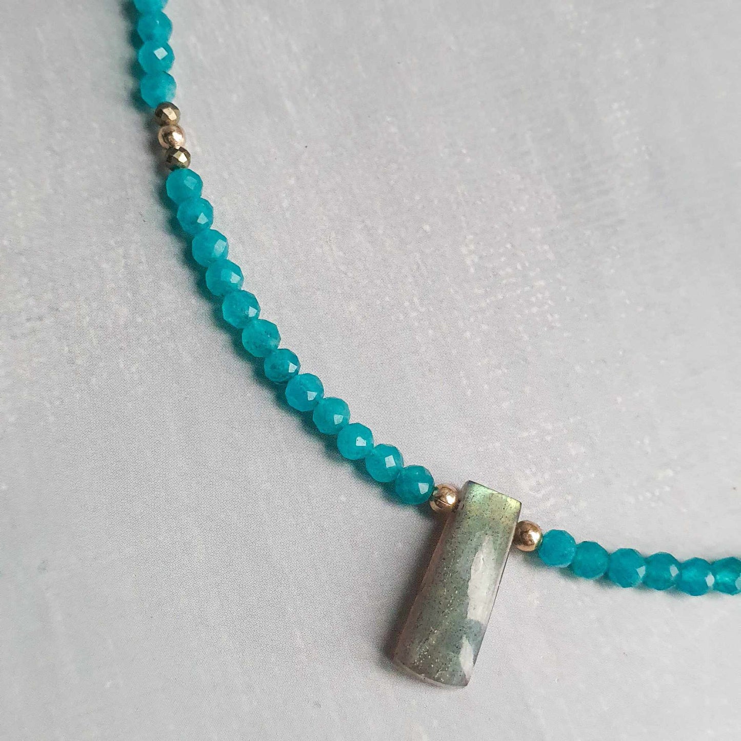 Apatite Labradorite Glow Collar