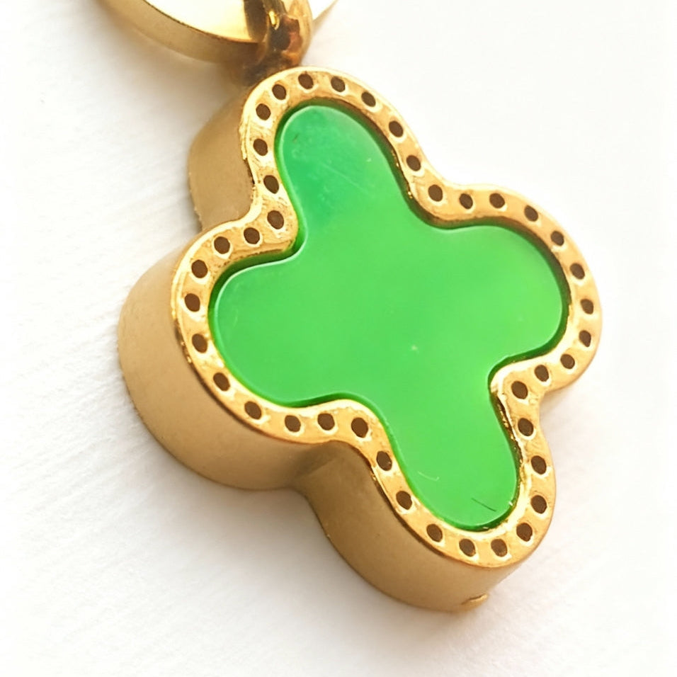 Emerald Clover Charm