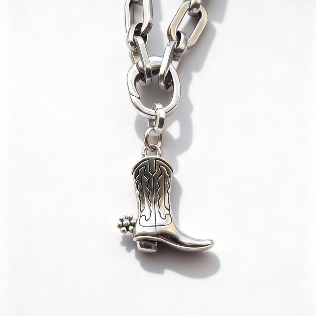 Icon Boot Charm Silver