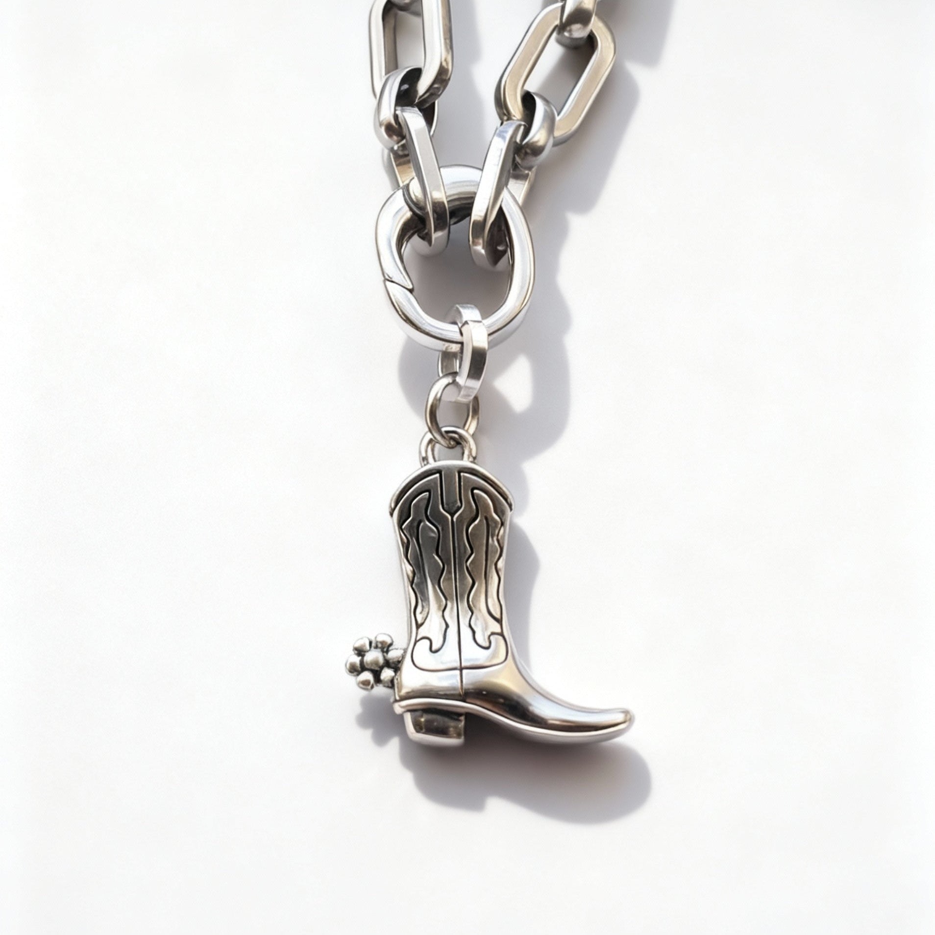 Icon Boot Charm Silver