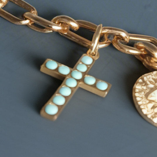 Rebel Faith Charm Locked Curated Bracelet