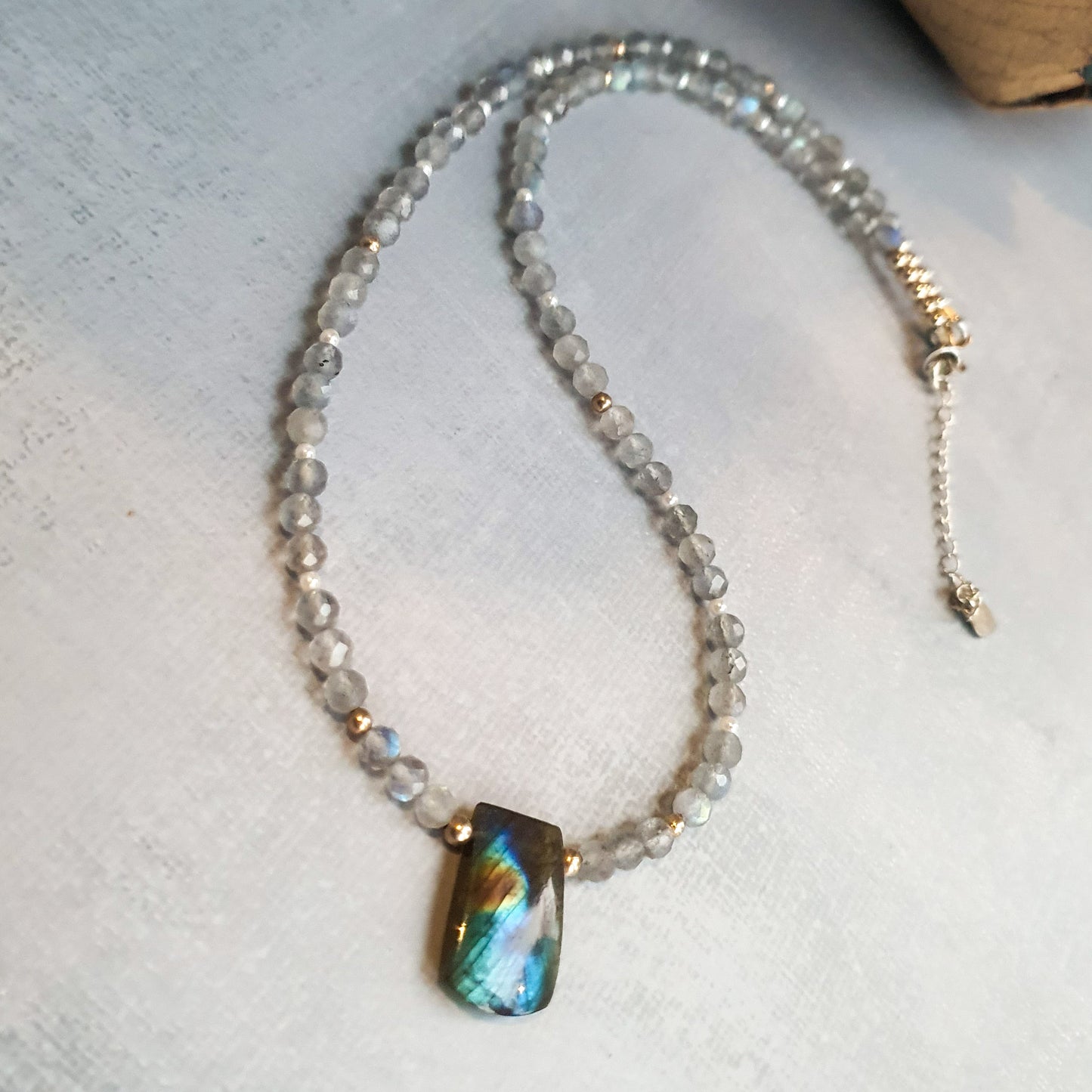 Azure Glow Labradorite Princess Necklace