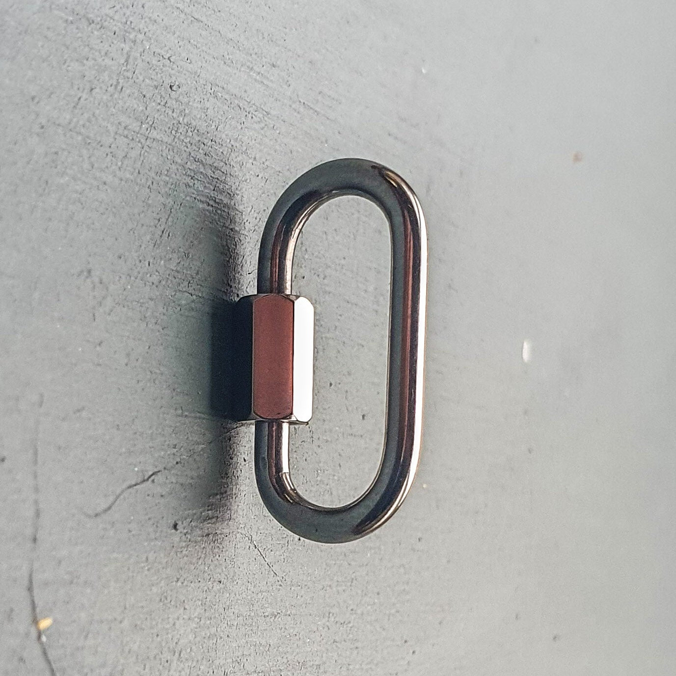 Silver Freedom Lock Carabiner Clasp