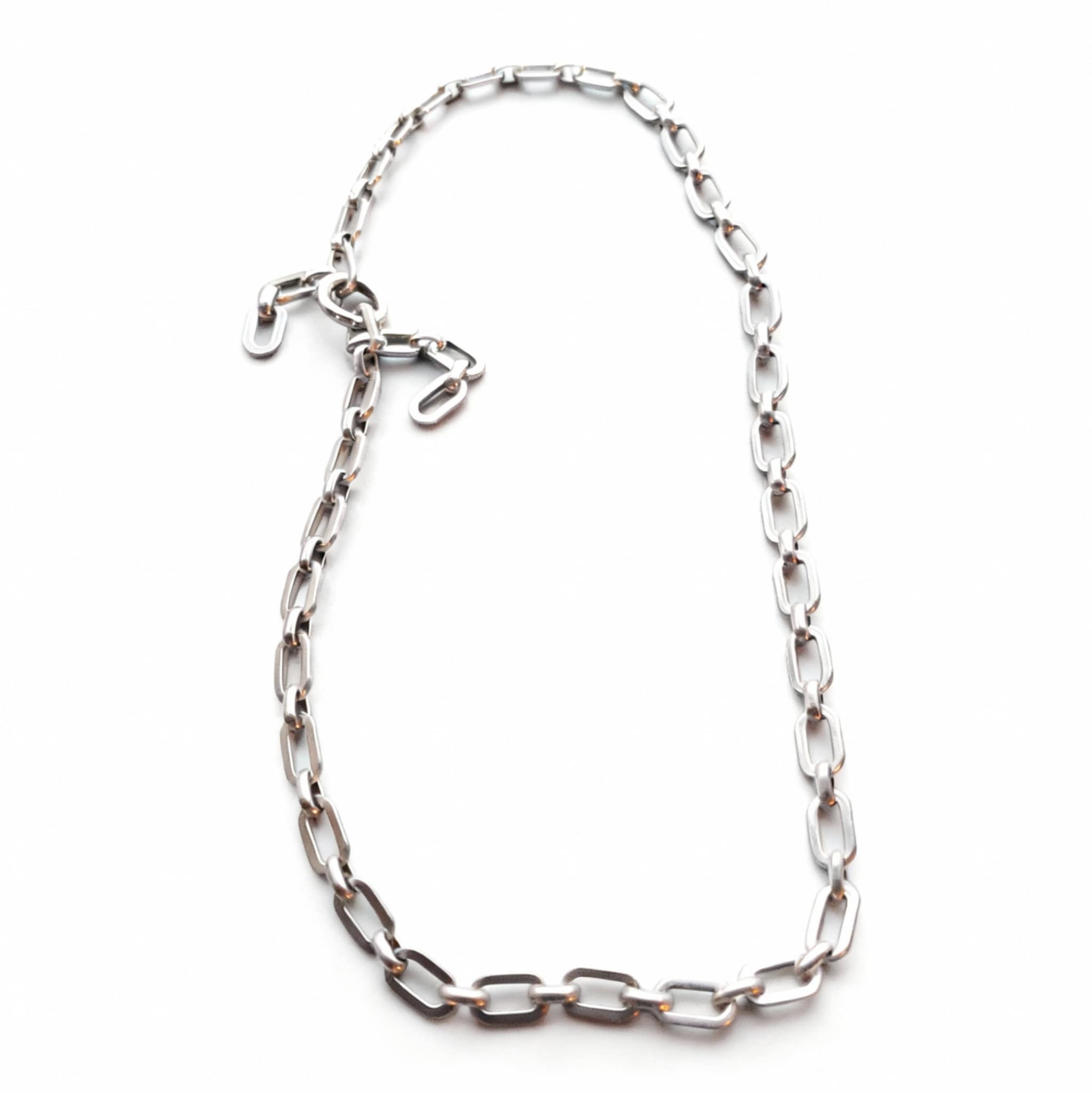 Link chain Necklace with Lock