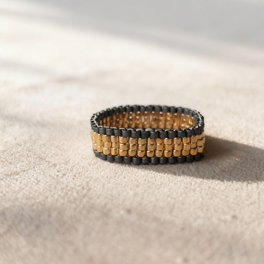 Japanese seedbead ring
