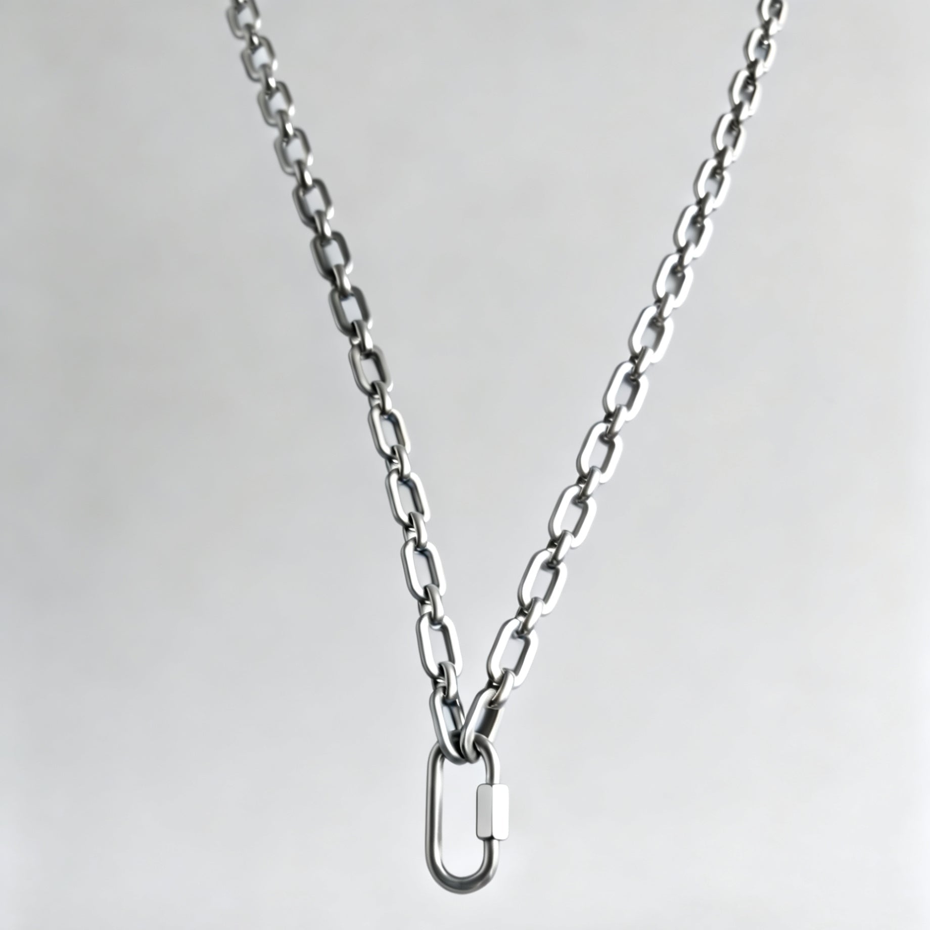 Link chain Necklace with Lock