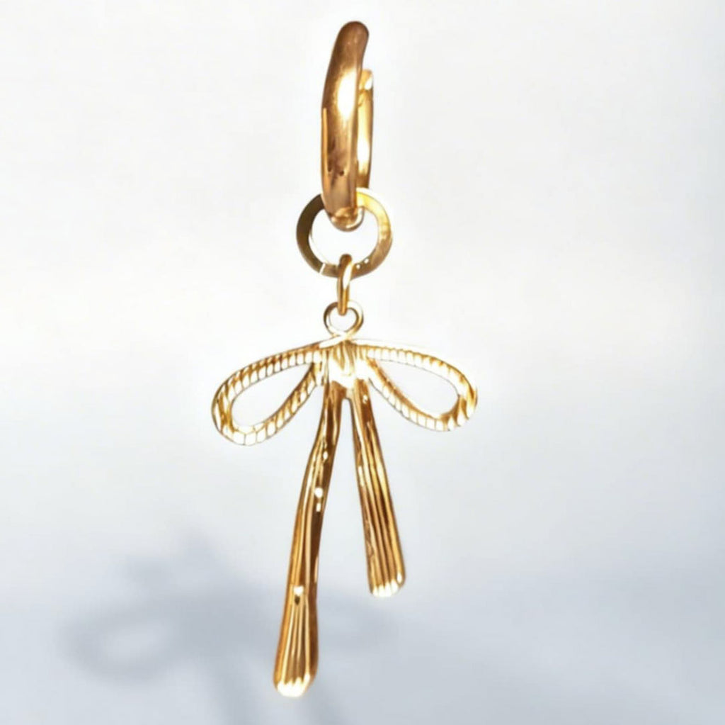 Statement Gold Bow Classic Hex  Huggy