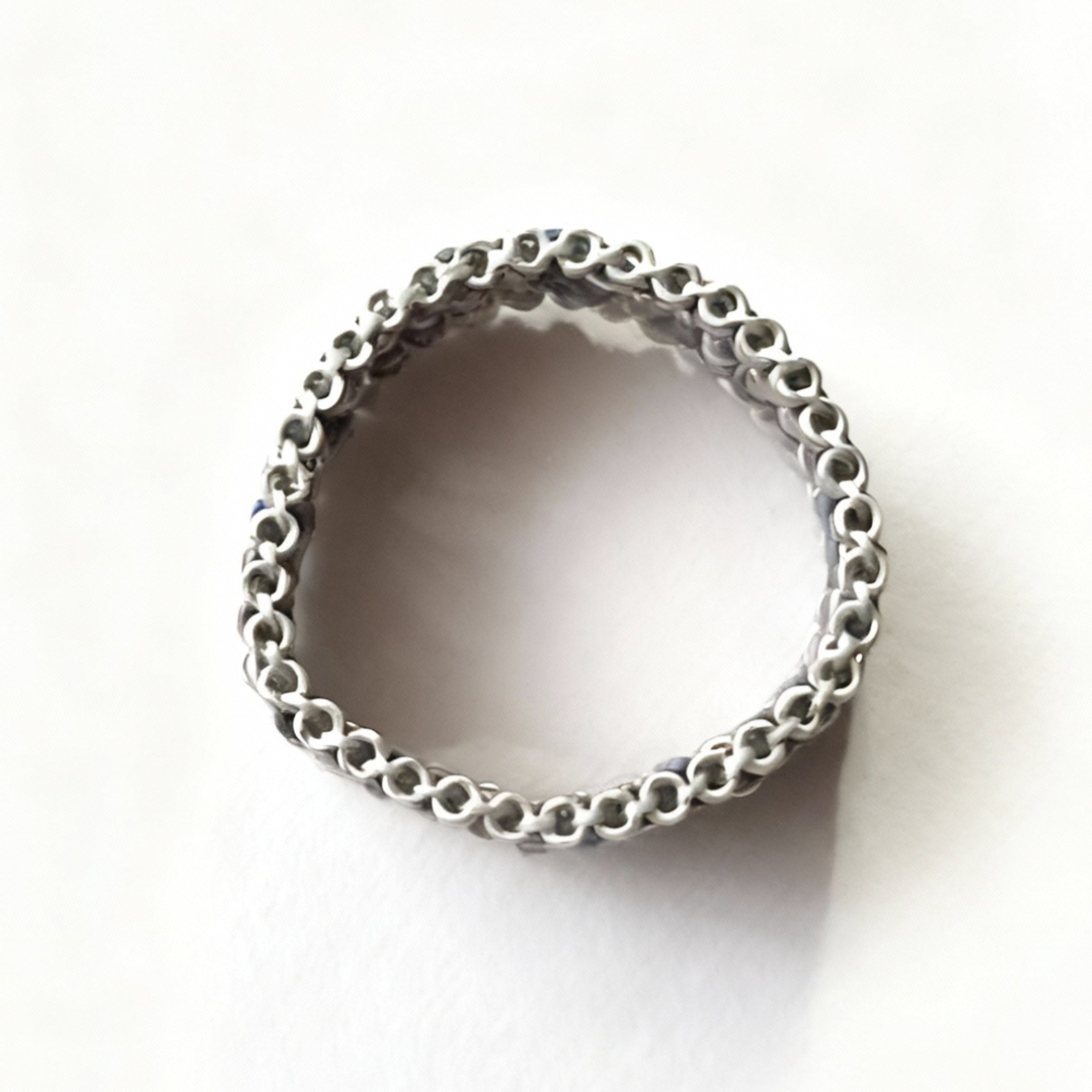 Earth Tones Mosaic Beaded Ring