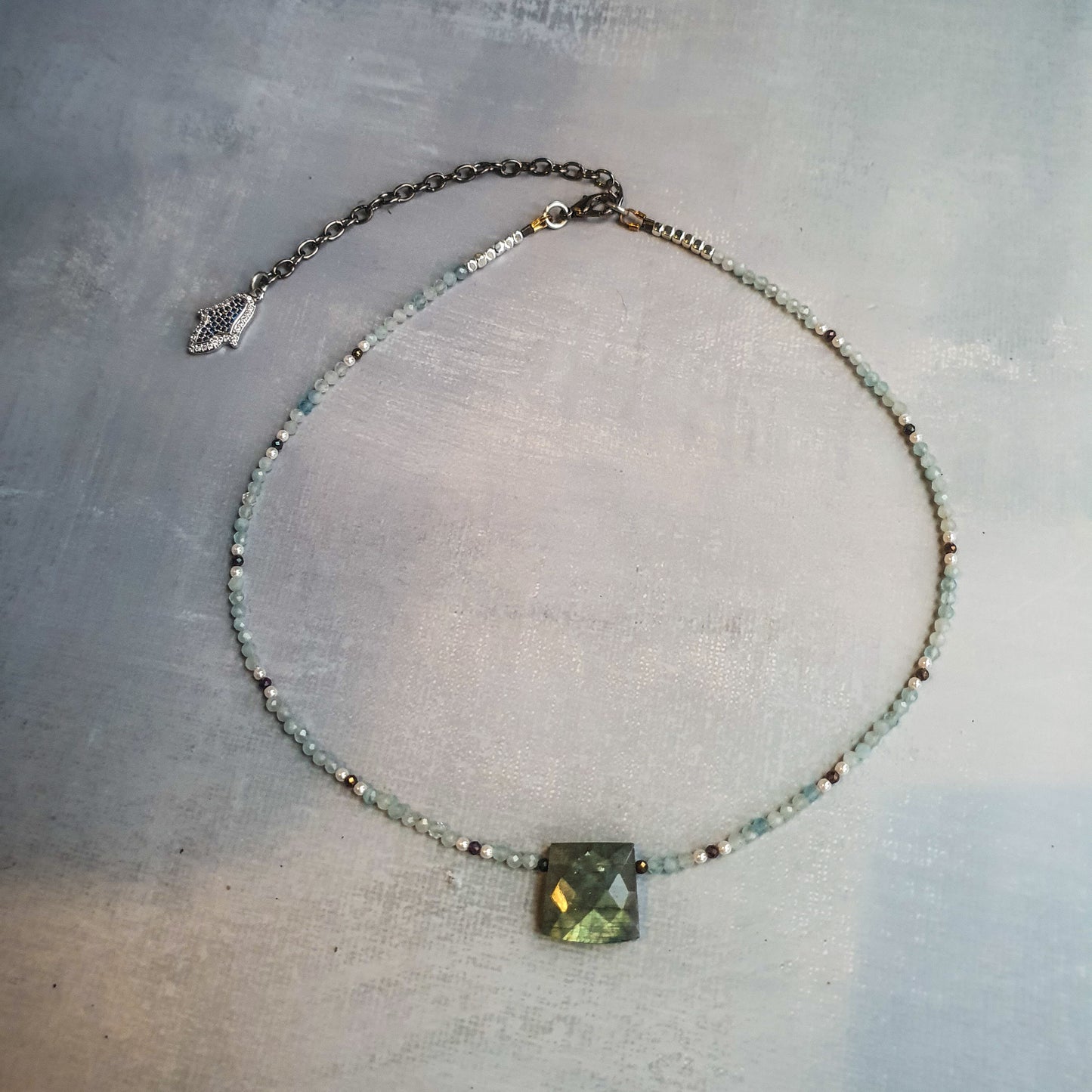 Celestial Aurora Labradorite Collar