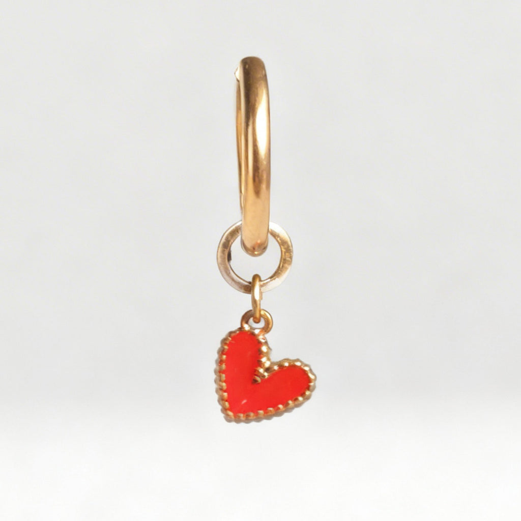 True Love Charm Large Hoop Huggy