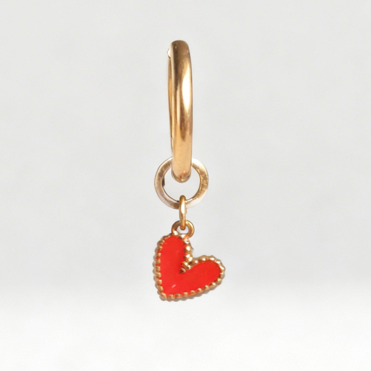 True Love Charm Large Hoop Huggy