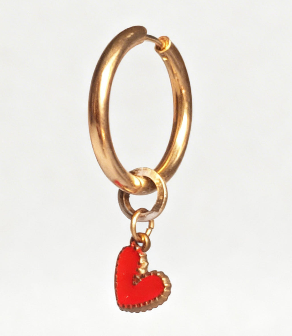 True Love Charm Large Hoop Huggy