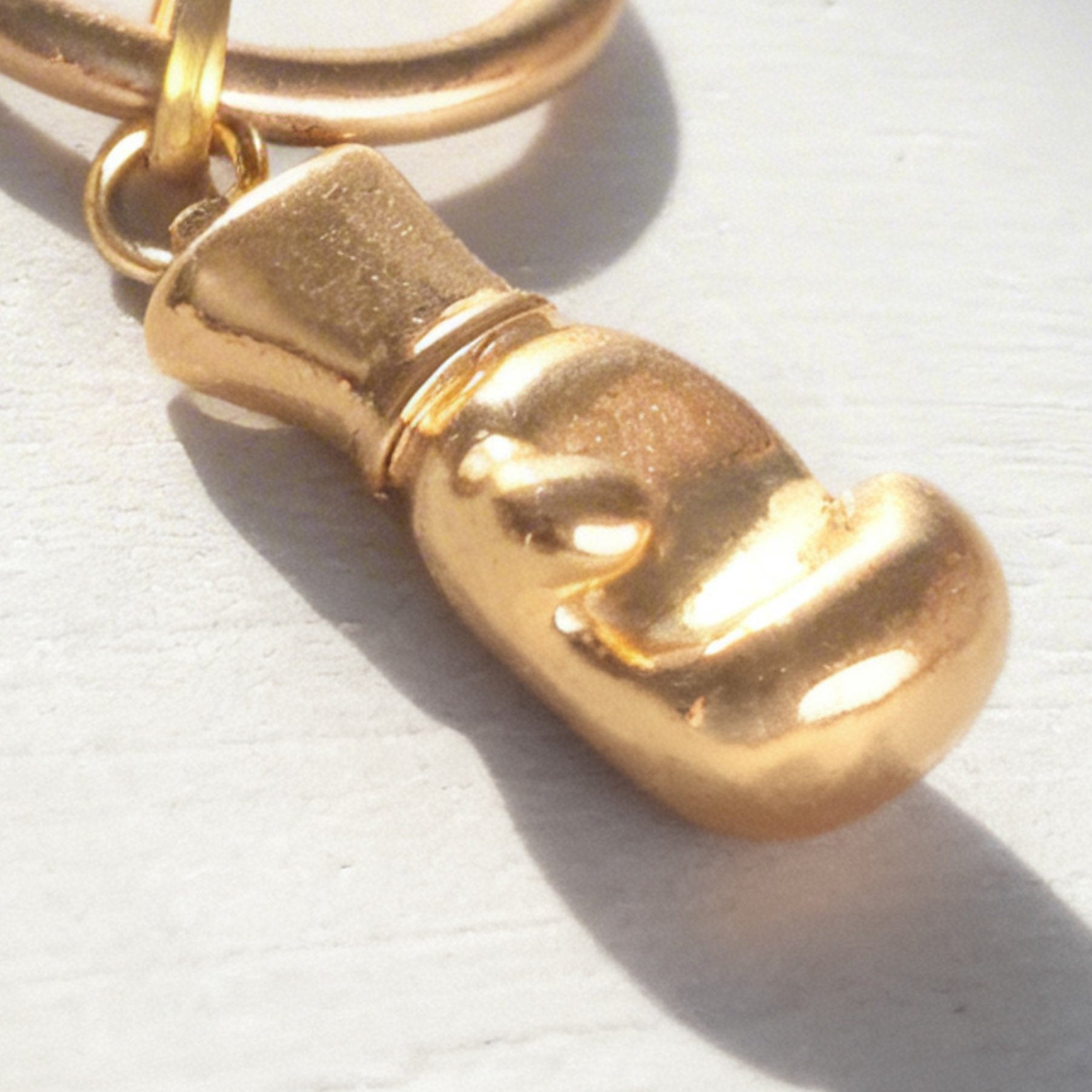 Golden Heavyweight Charm Large Hoop Huggie