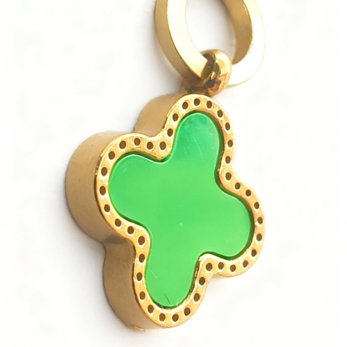 Emerald Clover Charm