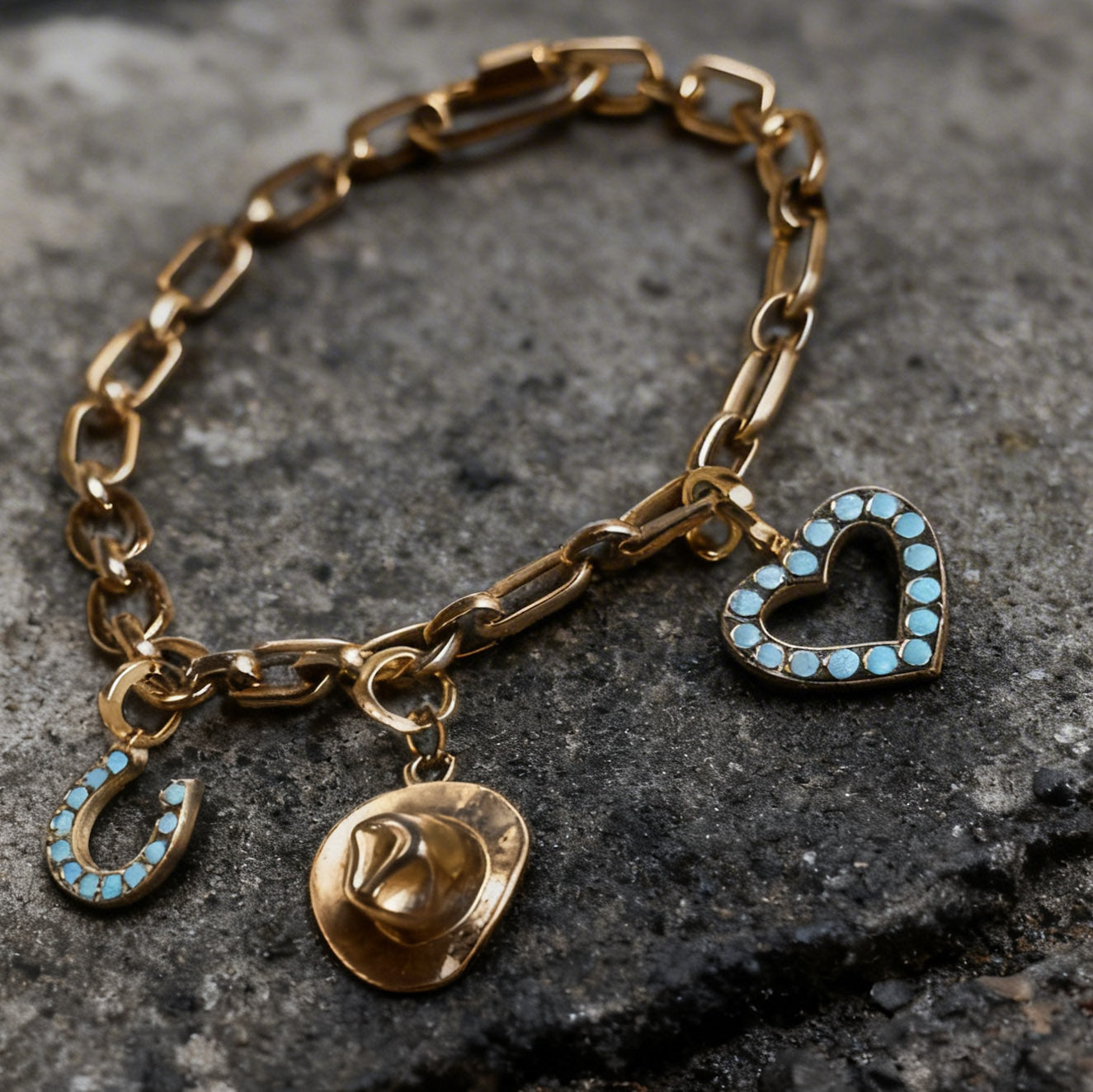 Lucky Western Charm Locked Curated Bracelet