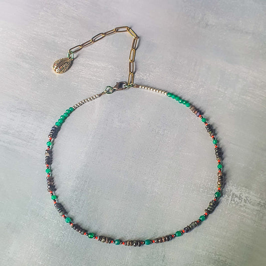 Emerald, Onyx, Opal Dream Collar