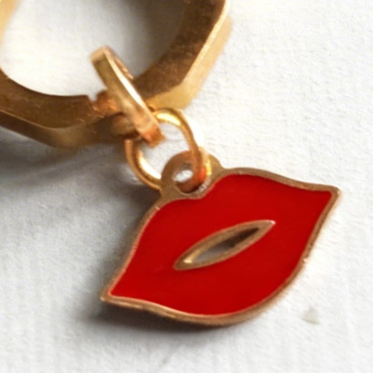 Rebel Lips Statement Hex Huggie