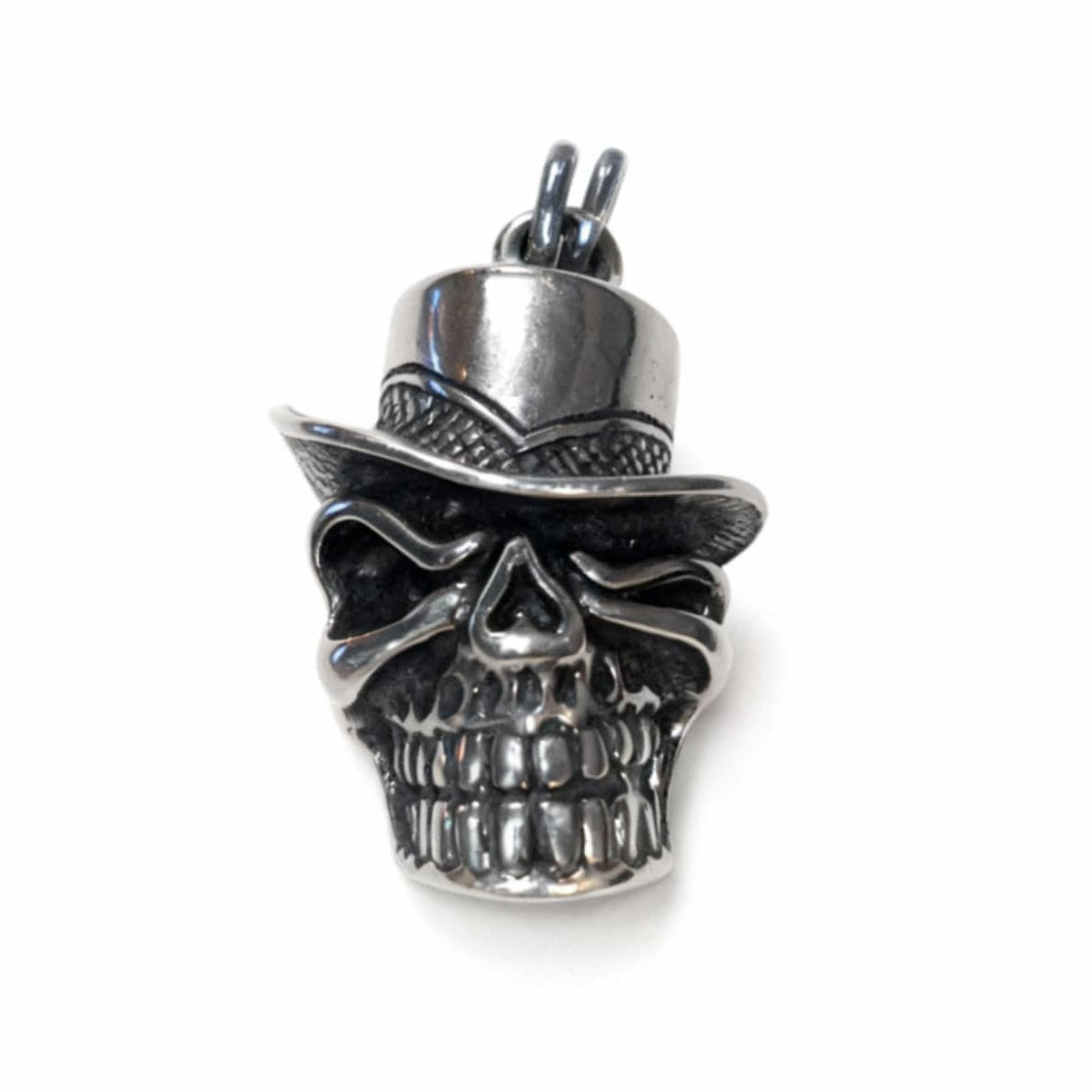 Top Hat Skull Charm