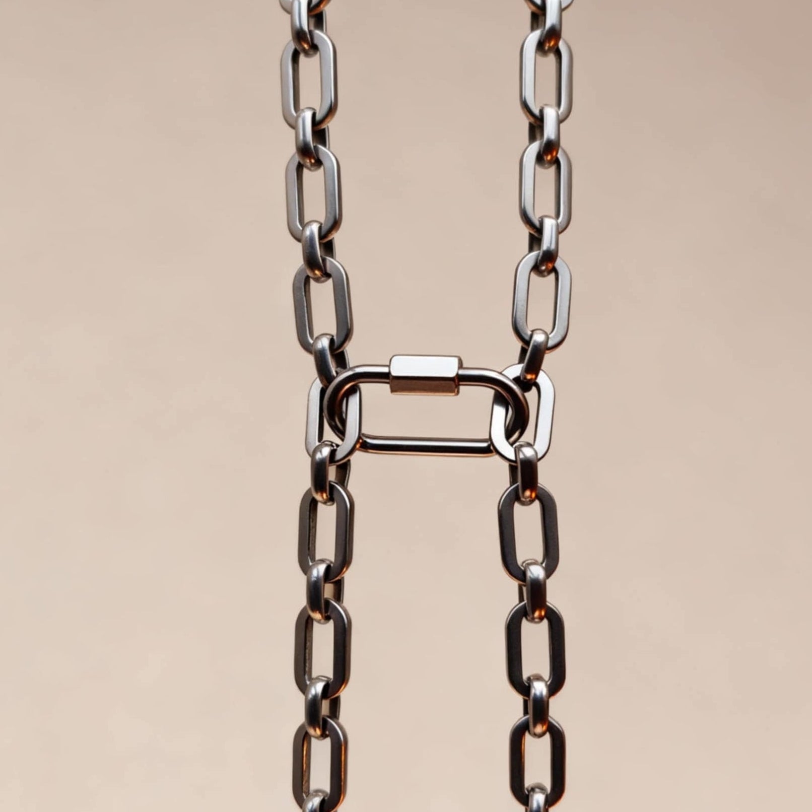 Link chain Necklace with Lock
