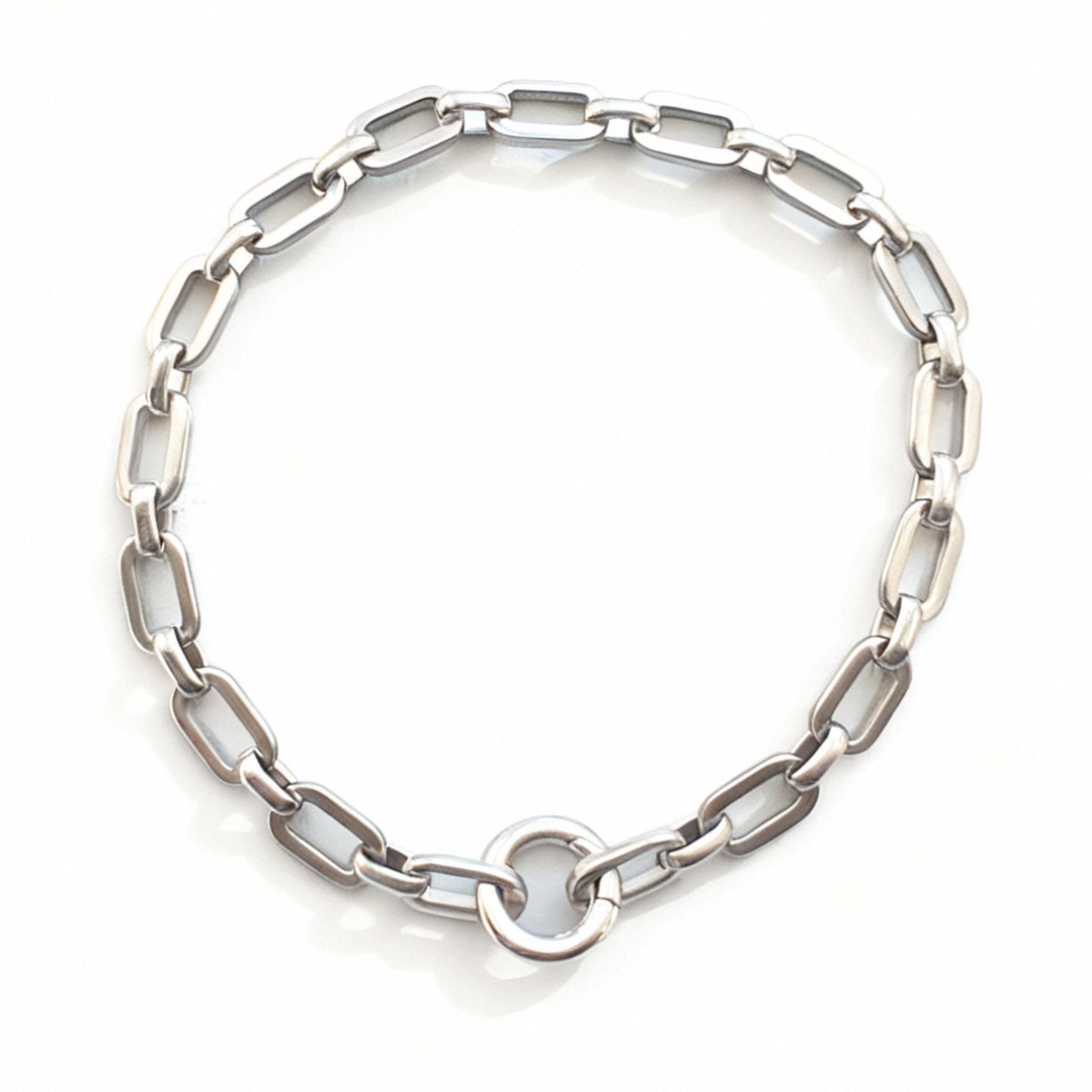 Link Bracelet with Lock - Stainless Steal