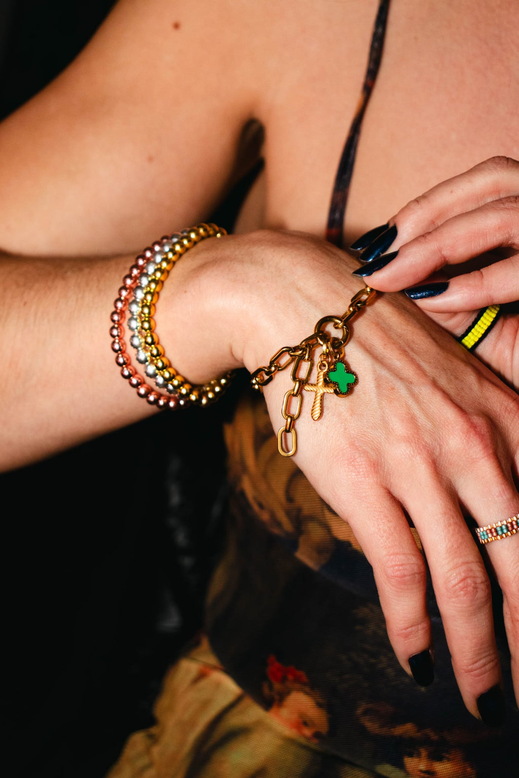 Emerald Clover Charm