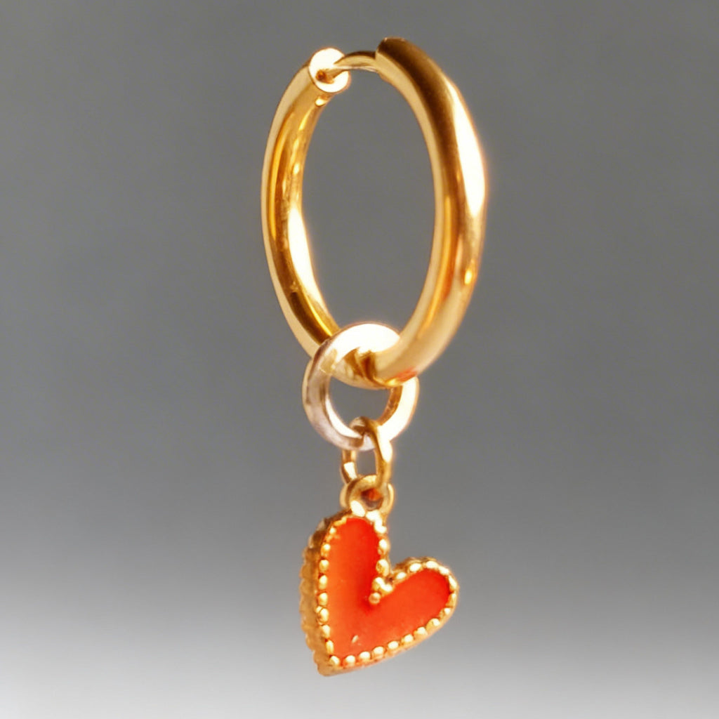 True Love Charm Large Hoop Huggy