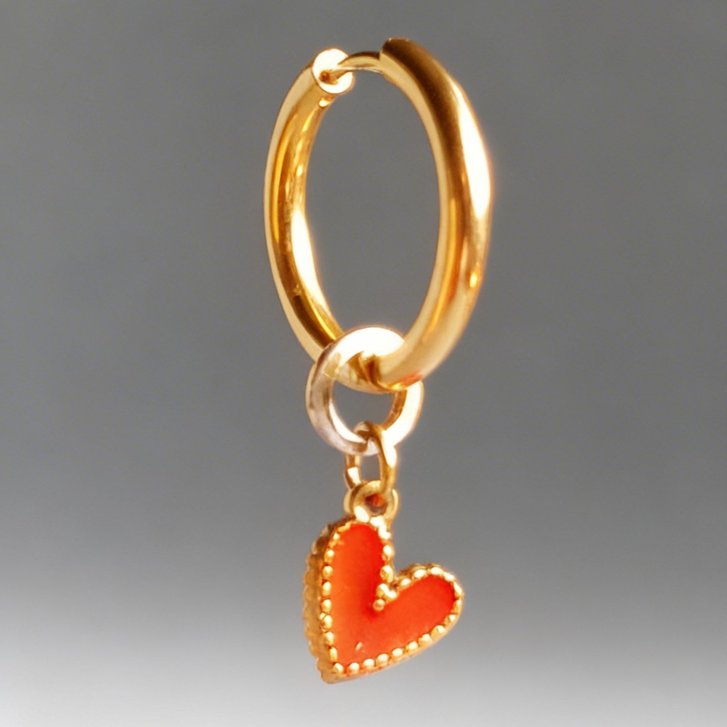 True Love Charm Large Hoop Huggy