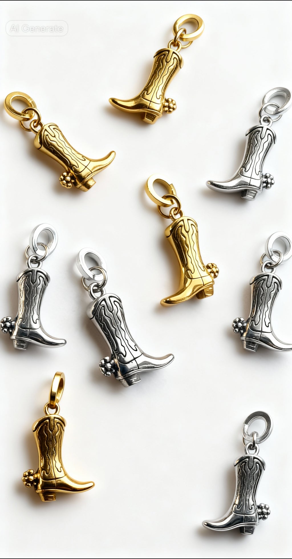 Icon Boot Charm Gold