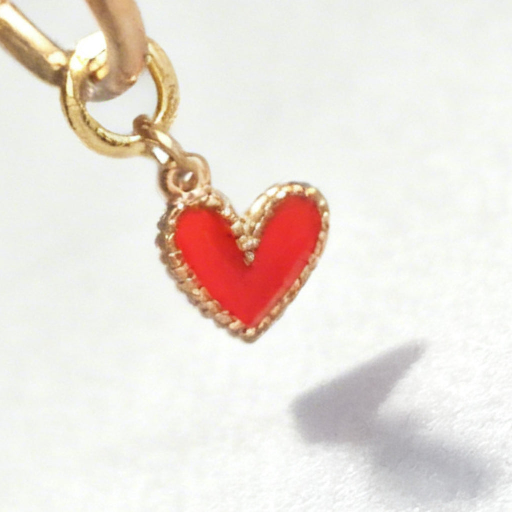 True Love Charm Large Hoop Huggy