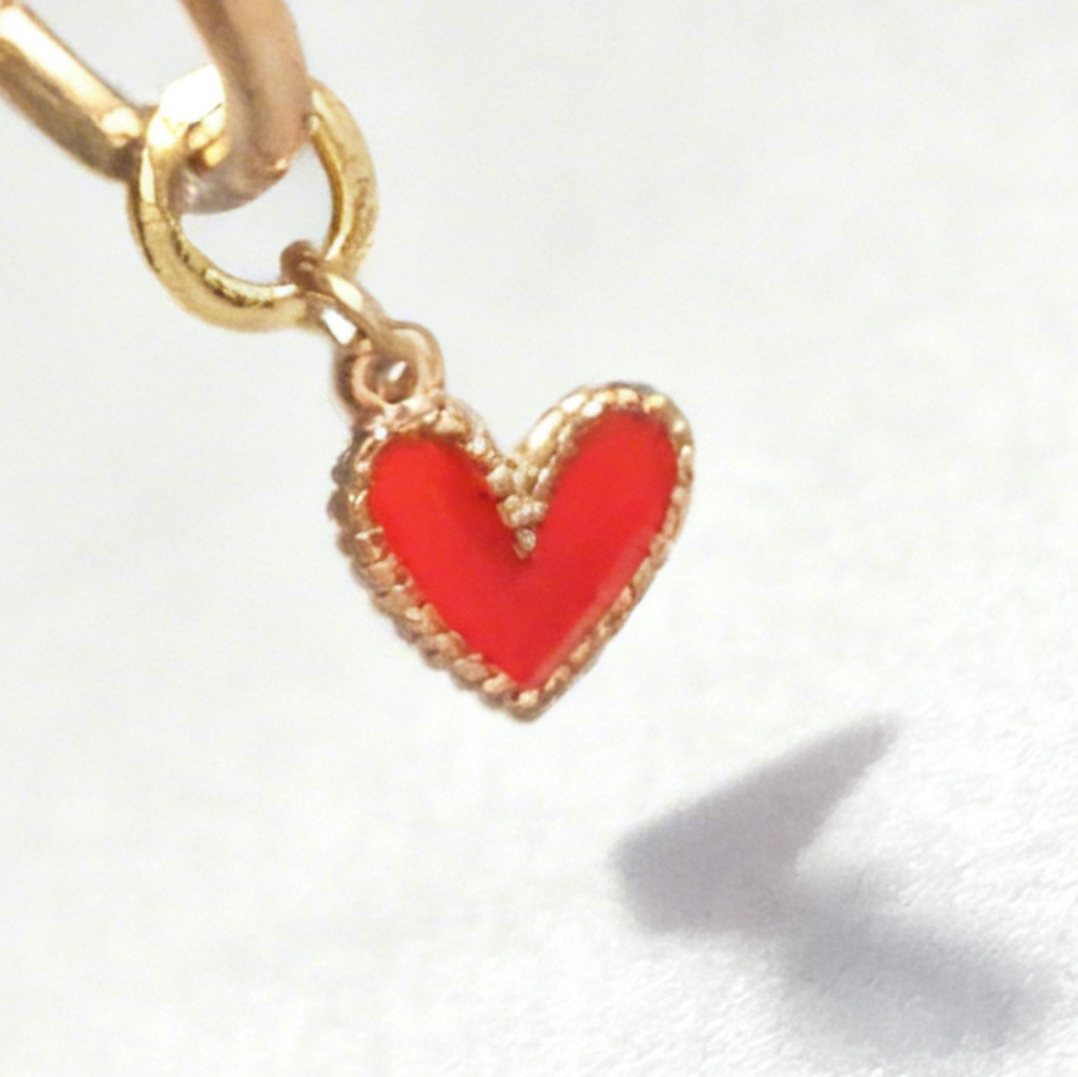 True Love Charm Large Hoop Huggy