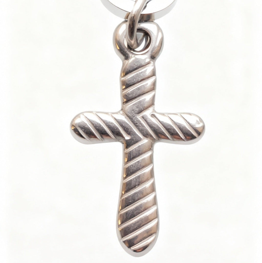 Still Cross Charm Silver
