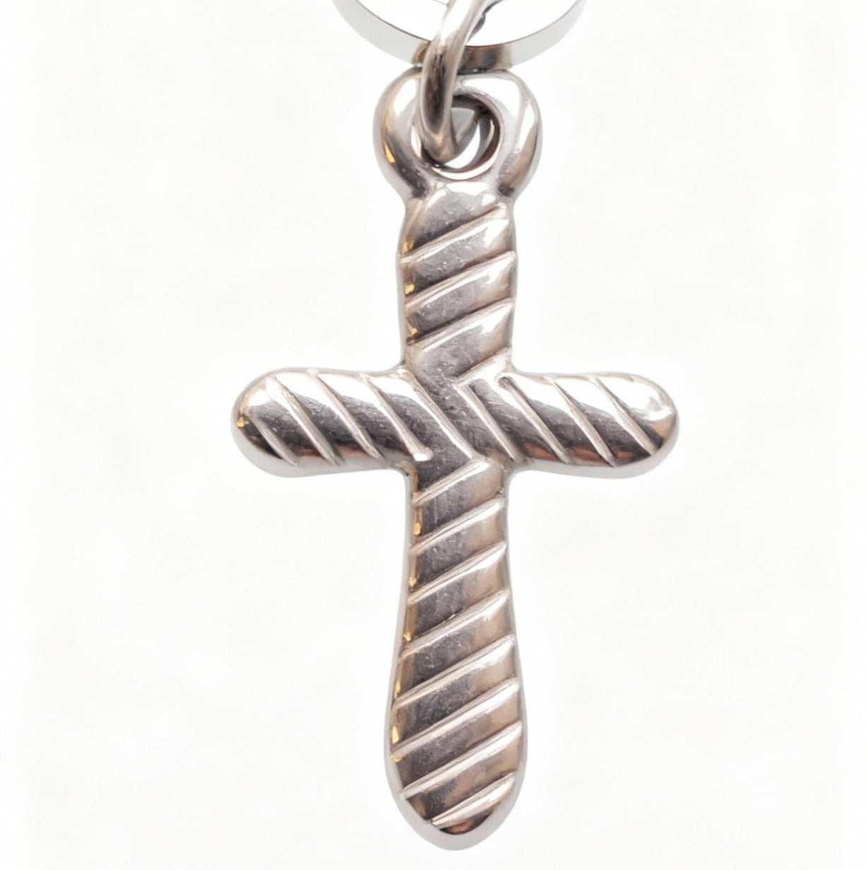 Still Cross Charm Silver