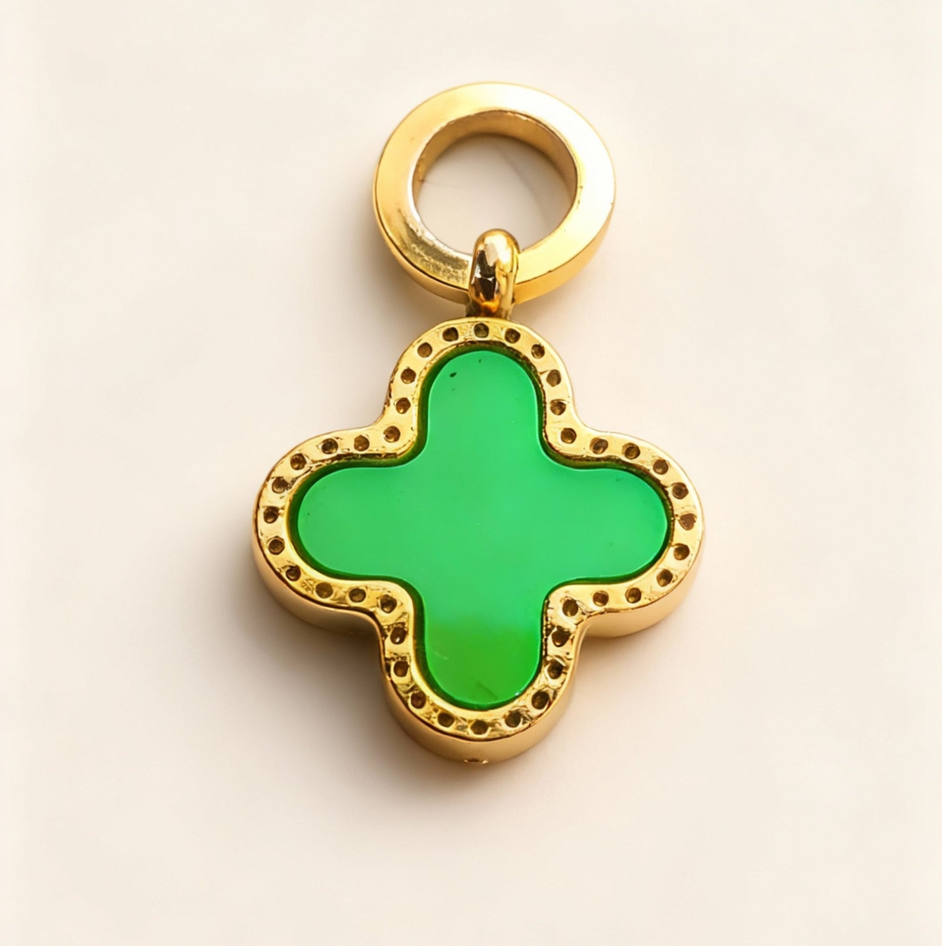Emerald Clover Charm