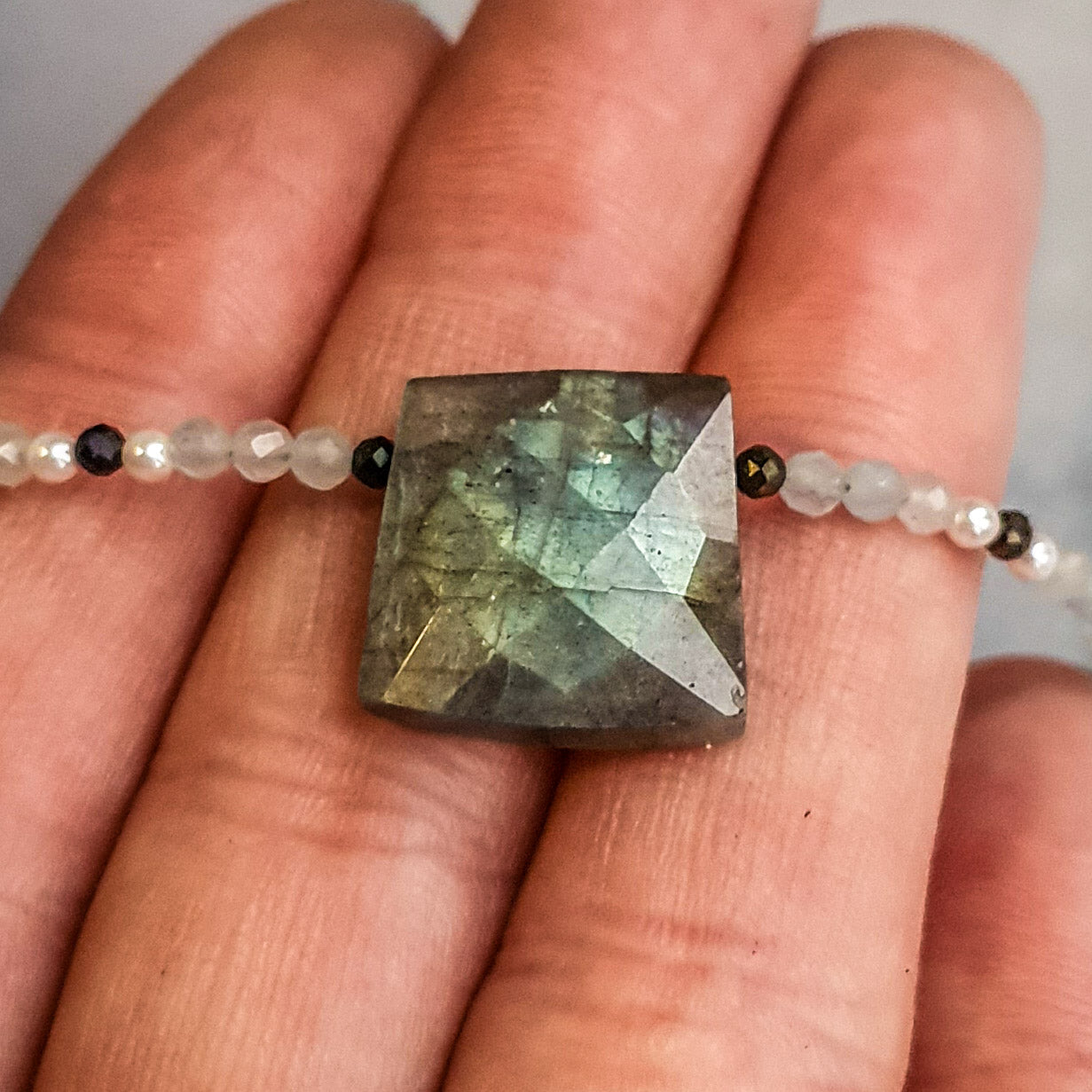 Celestial Aurora Labradorite Collar