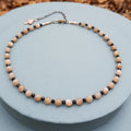 Sunstone & Black Spinel Gemstone Necklace