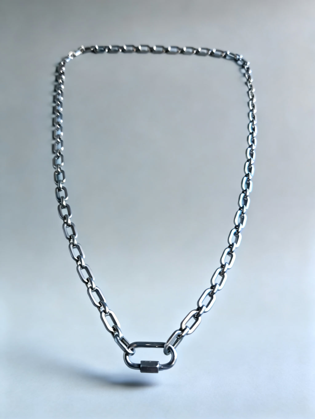 Link chain Necklace with Lock