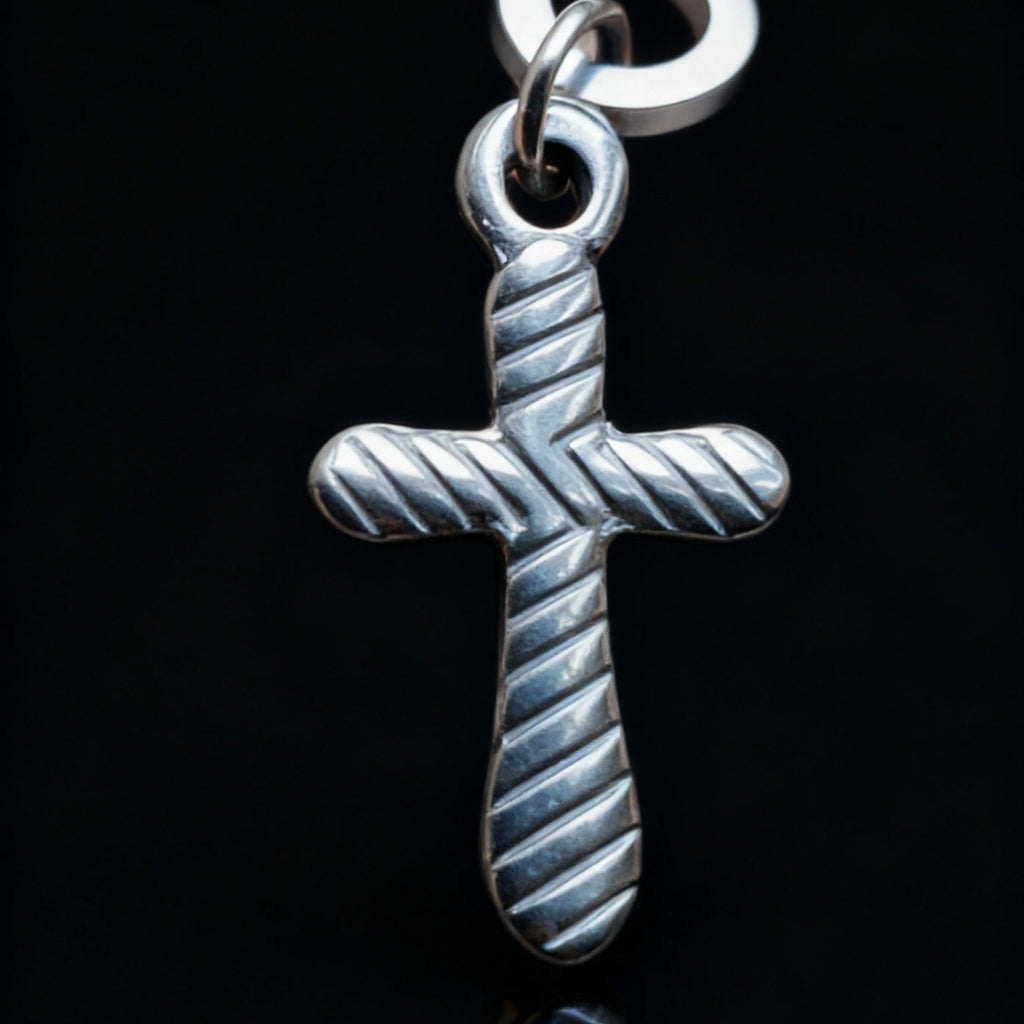 Still Cross Charm Silver