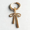 Statement Gold Bow Large Hoop Huggy