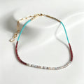Neon Apatite, Labradorite & Garnet Gemstone Princesses Necklace